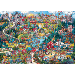Puzzle 2000 pièces : Go Camping