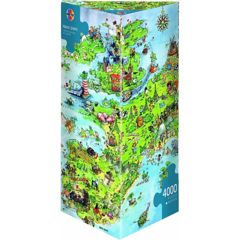 Puzzle 4000 pièces : Degano, United Dragons of Europe Puzzle 4000 pièces : Degano, United Dragons of Europe