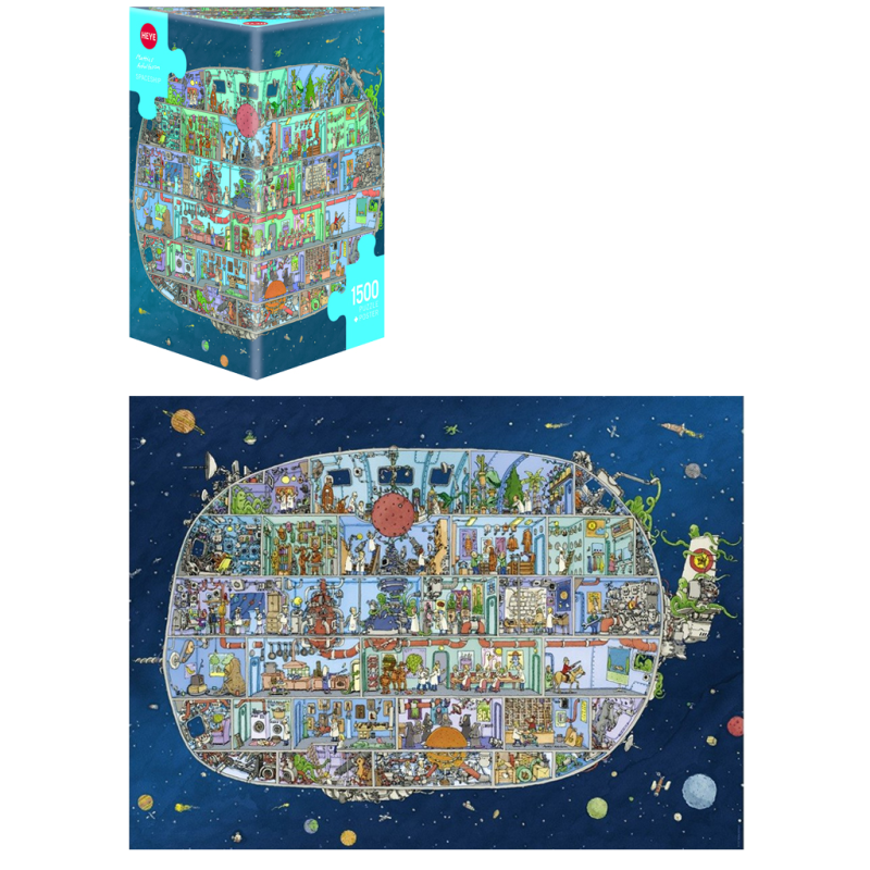 Puzzle 1500 pièces : Spaceship - Adolfsson Puzzle 1500 pièces : Spaceship - Adolfsson