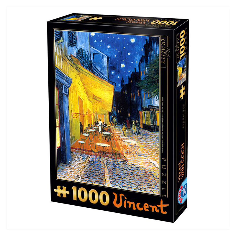 Puzzle 1000 pièces : Van Gogh - Terrasse de café Puzzle 1000 pièces : Van Gogh - Terrasse de café