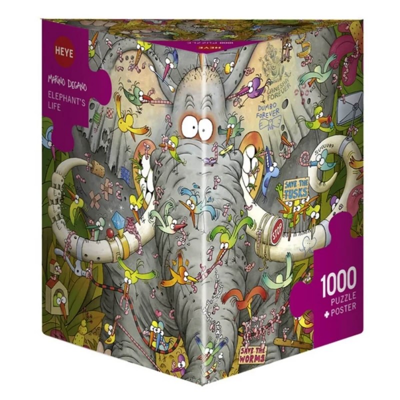 Puzzle 1000 pièces : Elephant’s life Puzzle 1000 pièces : Elephant’s life
