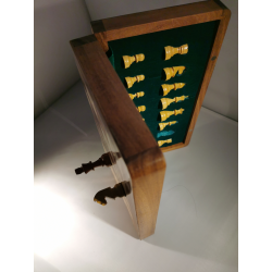 Coffret échecs magnétique 25 cm -  Palissandre