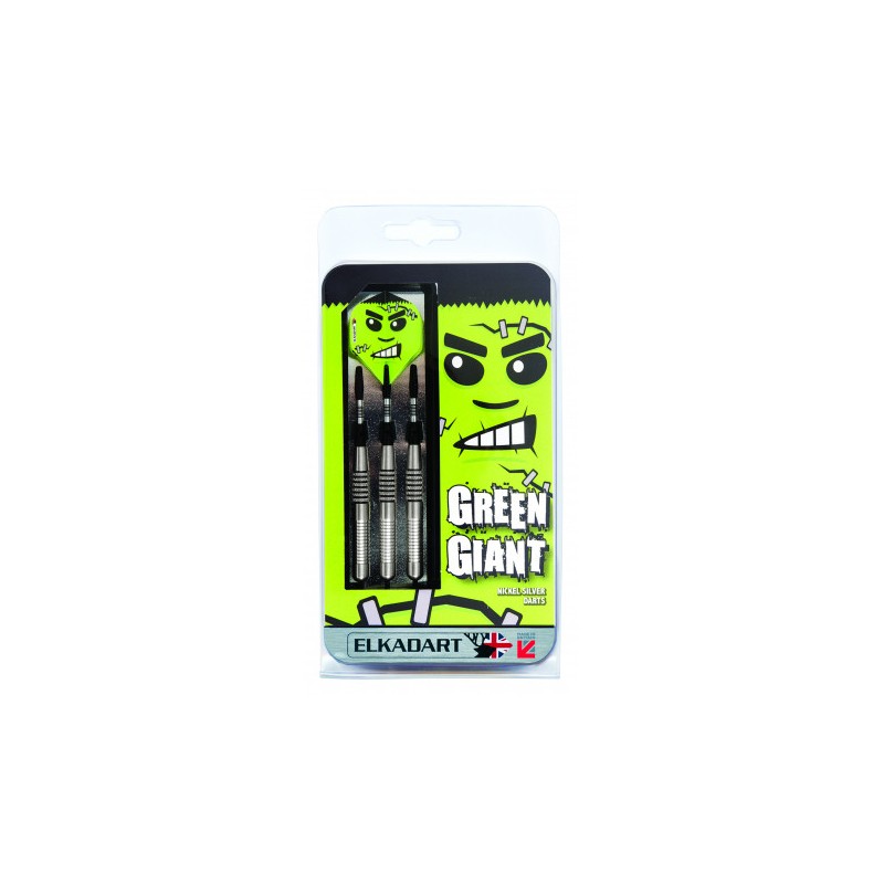 Fléchettes pointe acier - GREEN GIANT (nickel)