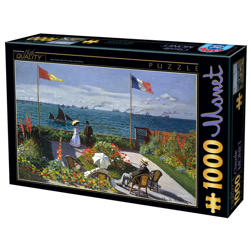 Puzzle 1000 pièces : Monet - Terrasse à Sainte Adresse Puzzle 1000 pièces : Monet - Terrasse à Sainte Adresse
