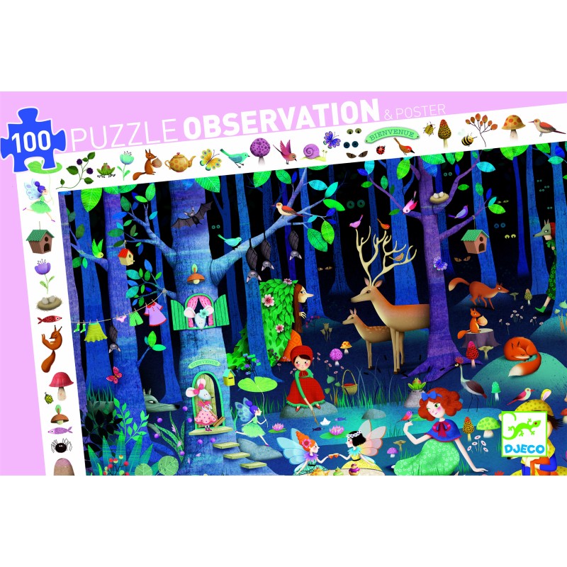 Puzzle observation - Forêt Enchantée 100 pcs Puzzle observation - Forêt Enchantée 100 pcs