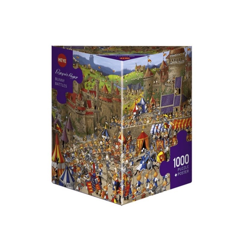 Puzzle 1000 pièces Bunny Battles Ruyer Puzzle 1000 pièces Bunny Battles Ruyer