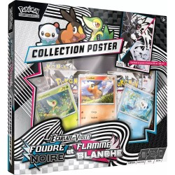Pokémon EV10.5 : Coffret Poster Pokémon Foudre Noire & Flamme Blanche