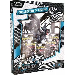 Pokémon EV10.5 : Portfolio A4 + 5 Boosters Pokémon Foudre Noire