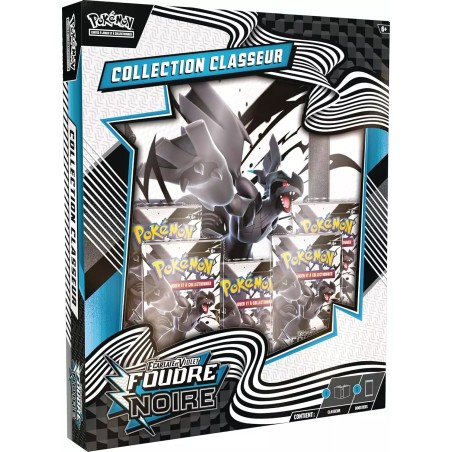 Pokémon EV10.5 : Portfolio A4 + 5 Boosters Pokémon Foudre Noire