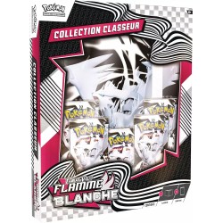 Pokémon EV10.5 : Portfolio A4 + 5 Boosters Pokémon Flamme Blanche