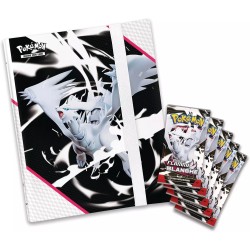 Pokémon EV10.5 : Portfolio A4 + 5 Boosters Pokémon Flamme Blanche