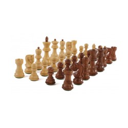 Pièces échecs T.3 Buis/Acacia Russian 