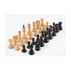 Pièces échecs T.3 Buis/ébonisé Russian 