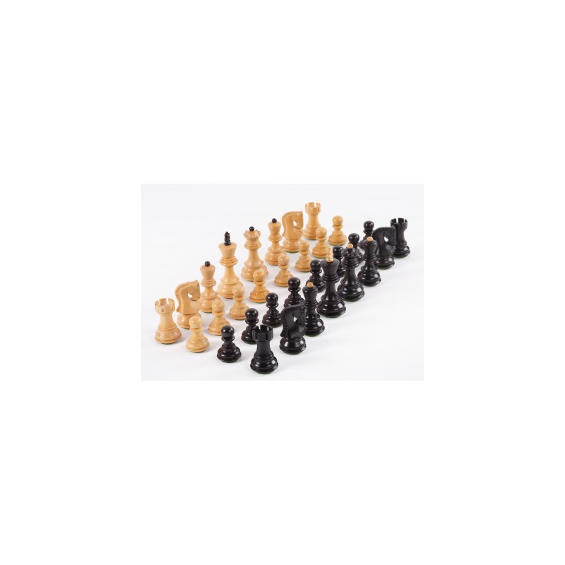 Pièces échecs T.3 Buis/ébonisé Russian Pièces échecs T.3 Buis/ébonisé Russian