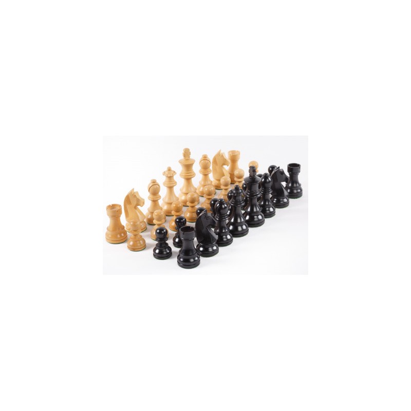 Pièces échecs T.5 Buis/ébonisé Chopra Pièces échecs T.5 Buis/ébonisé Chopra