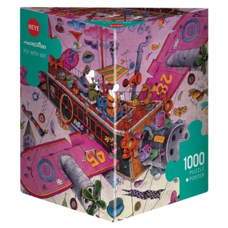 Puzzle 1000 pièces : Mordillo, Fly with me !