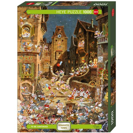 Puzzle 1000 pièces : By Night, Romantic Town