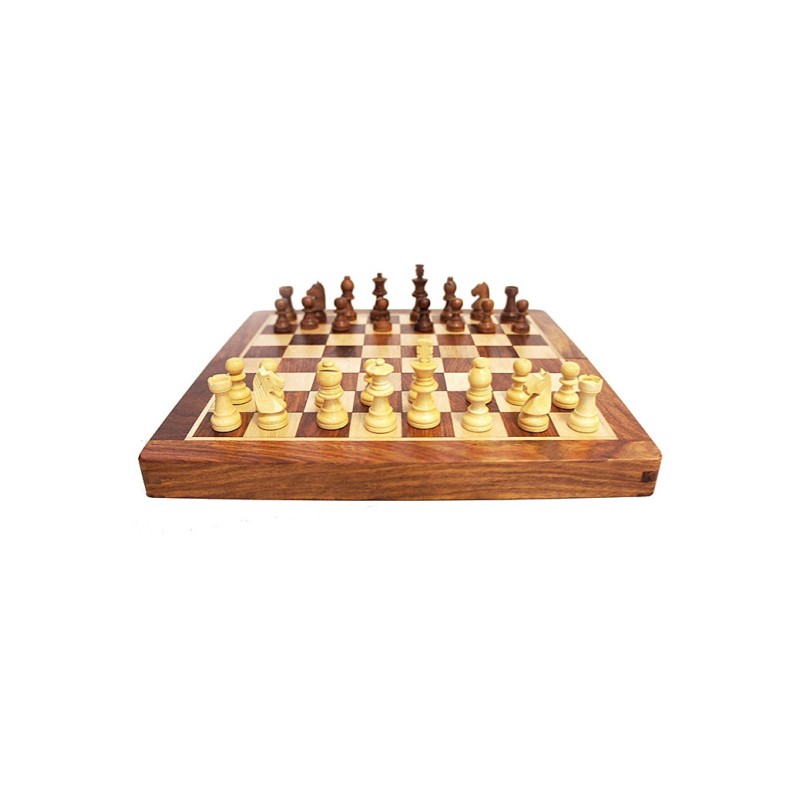 Coffret échecs magnétique - 30cm - Palissandre
