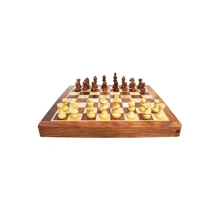 Coffret échecs magnétique - 30cm - Palissandre