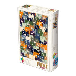 miniature1 Puzzle 1000 pièces :  Andrea Kurti - Cats