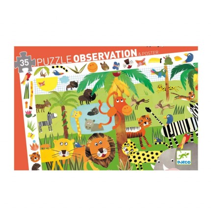Puzzle observation - Jungle 35 pcs