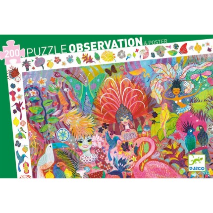 Puzzle observation - Carnaval de Rio- 200 pcs
