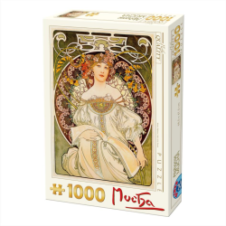 miniature1 Puzzle 1000 pièces : Mucha - Rêverie