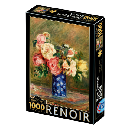 Puzzle 1000 pièces : Renoir - Bouquet de Roses