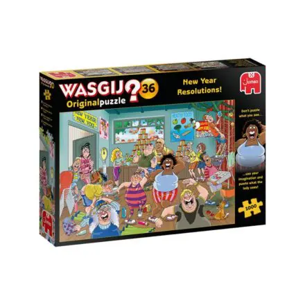 Wasgij Originalpuzzle - 1000 pièces - New Year Resolution !