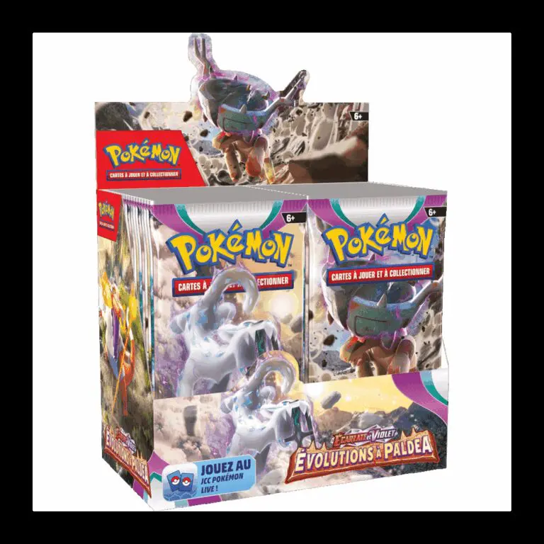 Display Pokémon Booster Ecarlate et Violet - Evolutions à Paldea Display Pokémon Booster Ecarlate et Violet - Evolutions à Paldea