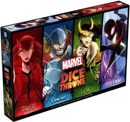 Dice Throne Marvel - Scarlet Witch, Thor, Loki, Spider-man
