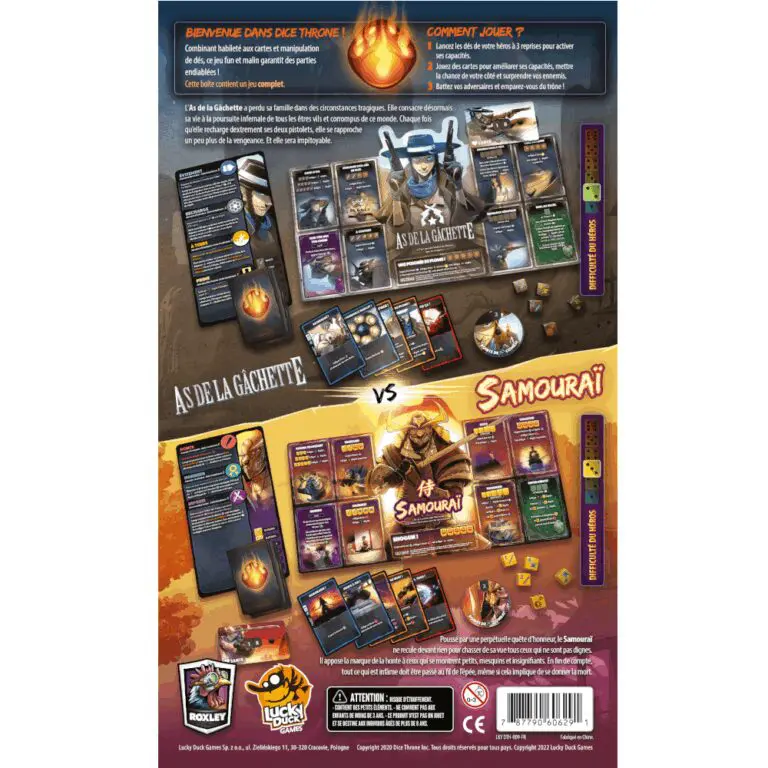 Dice Throne S2- As de la gâchette vs Samouraï
