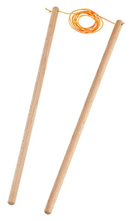 Diabolo - Baguettes bois 37 cm