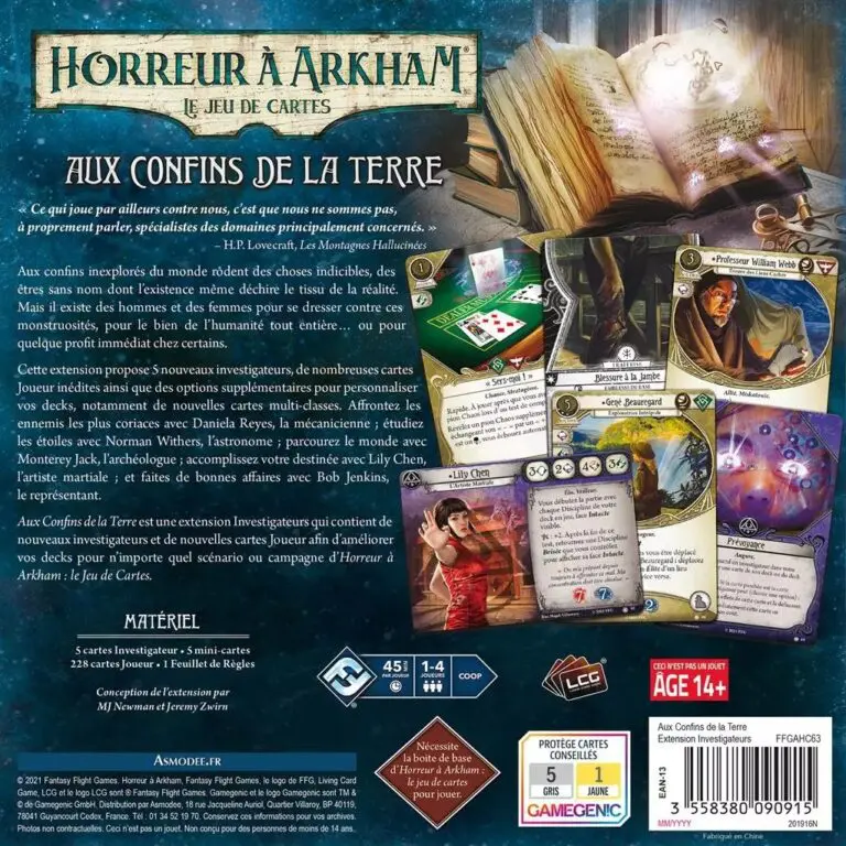 Horreur à Arkham JCE : Aux Confins de la Terre (Investigateurs) Horreur à Arkham JCE : Aux Confins de la Terre (Investigateurs)