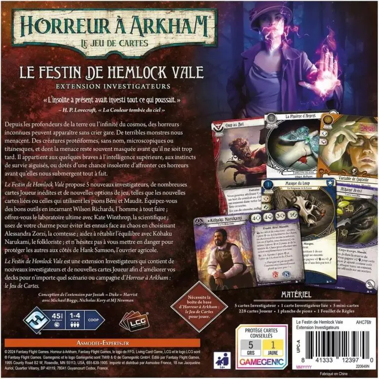 Horreur à Arkham JCE : Le Festin de Hemlock Vale (Investigateurs)
