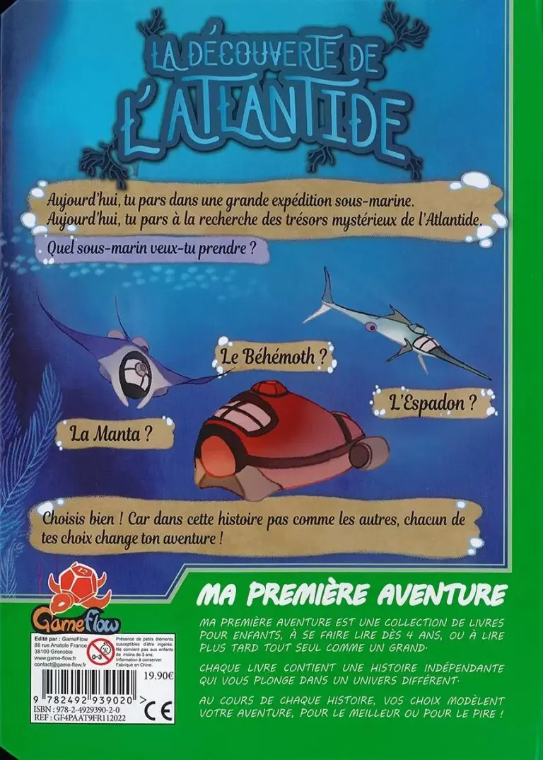 Ma 1ère aventure : La découverte de l’Atlantide