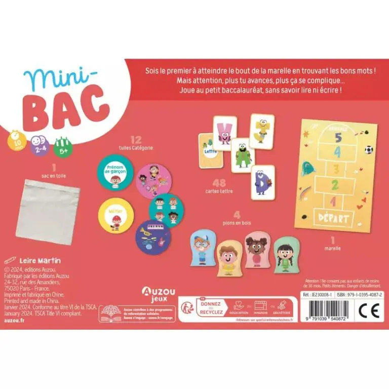 P'tits jeux - Mini-bac
