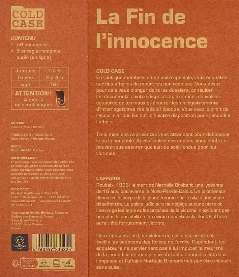 Cold Case : La Fin de l’Innocence
