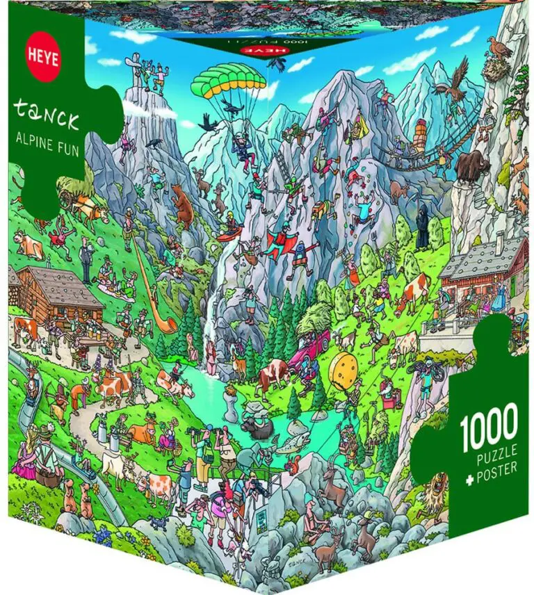 Puzzle 1000 pièces :  Alpine Fun, Tanck Puzzle 1000 pièces : Alpine Fun, Tanck