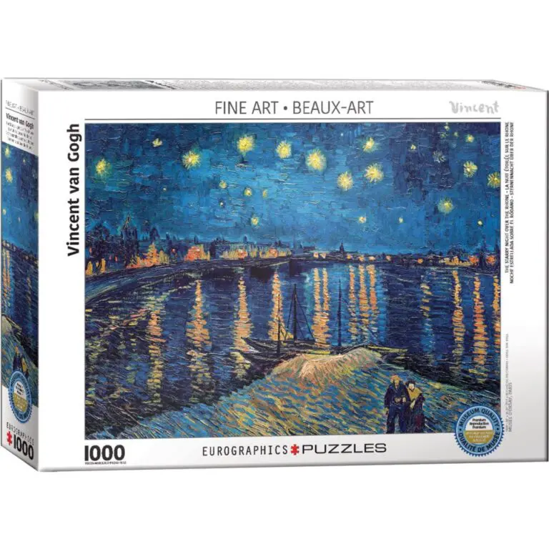 Puzzle 1000 pièces : La Nuit Étoilée sur le Rhône Puzzle 1000 pièces : La Nuit Étoilée sur le Rhône