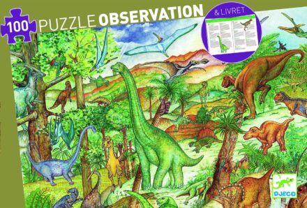 Puzzle observation - Dinosaures 100 pcs