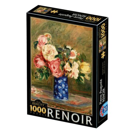 Puzzle 1000 pièces : Renoir - Bouquet de Roses