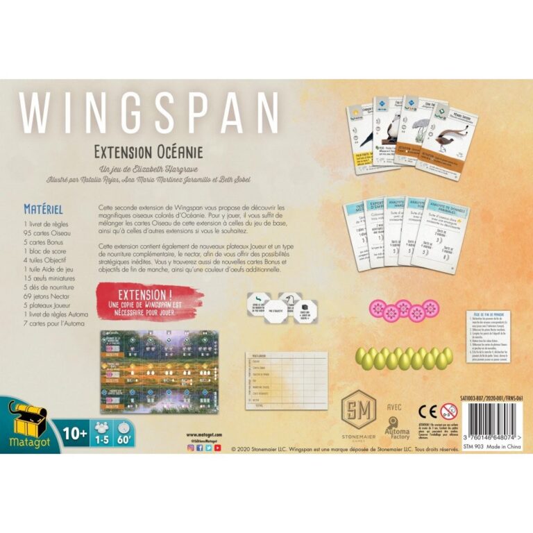 Wingspan : Ext . Océanie Wingspan : Ext . Océanie