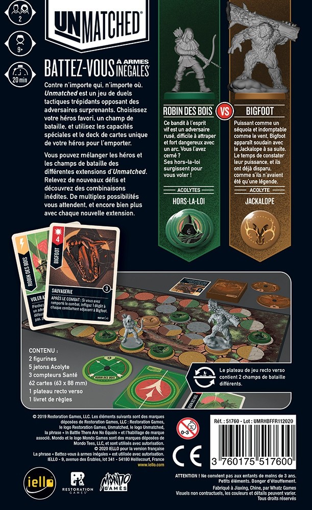 Unmatched : Robin des Bois vs Bigfoot Unmatched : Robin des Bois vs Bigfoot