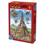 Puzzle 1000 pièces : Cartoon Tour Eiffel