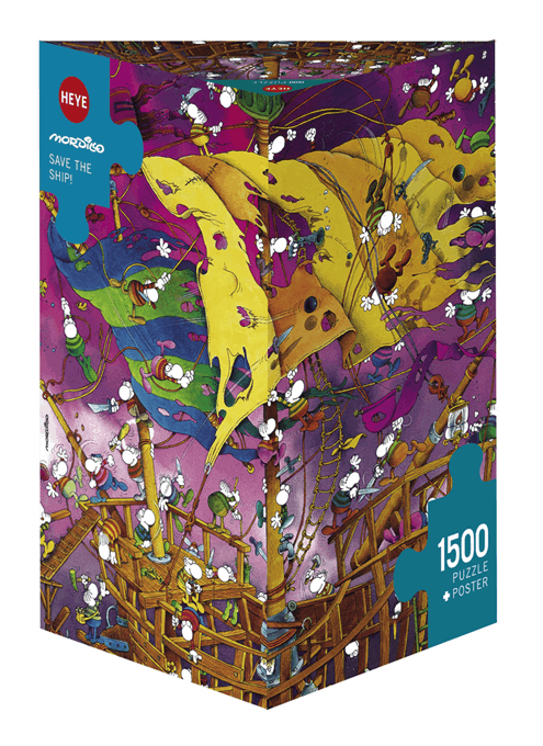 Puzzle 1500 pièces : Save the Ship, Mordillo Puzzle 1500 pièces : Save the Ship, Mordillo