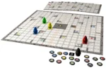 ricochet robots Jeu de plateau spatial avec fusées colorées et jetons