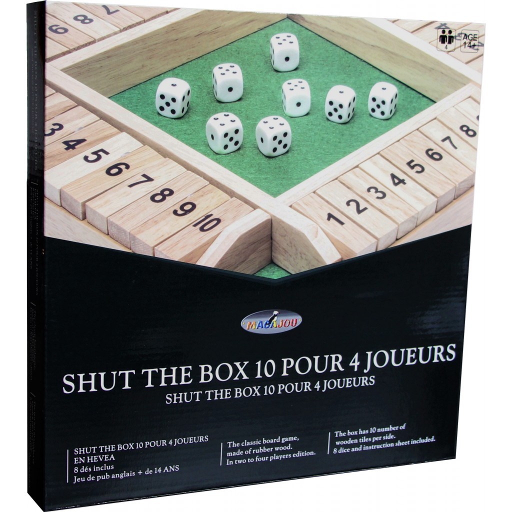 Shut the Box 2 joueurs, découvrez le Fermez la Boite