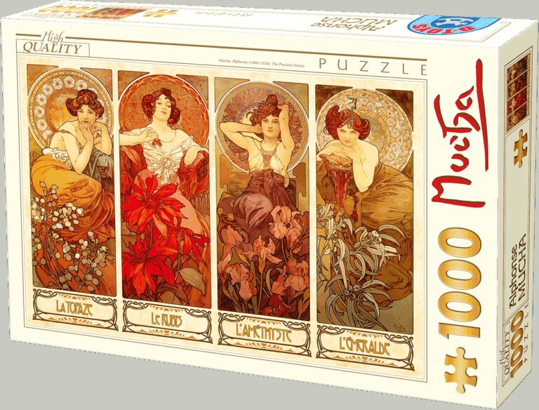 Puzzle 1000 pièces : Mucha - Precious Stone