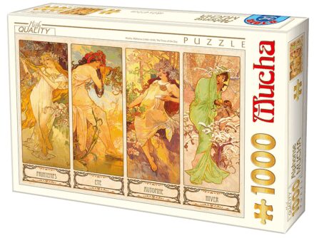 Puzzle 1000 pièces : Mucha - Saisons